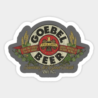 Goebel Gold Label Beer 1940 Sticker